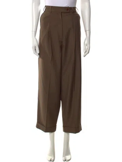 Pre-owned Cordera Wide Leg Pants In Brown