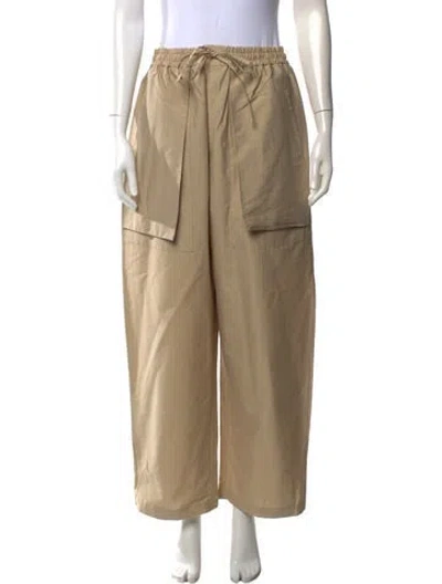 Pre-owned Cordera Wide Leg Pants In Neutrals