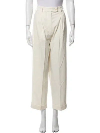 Pre-owned Cordera Wide Leg Pants In Neutrals