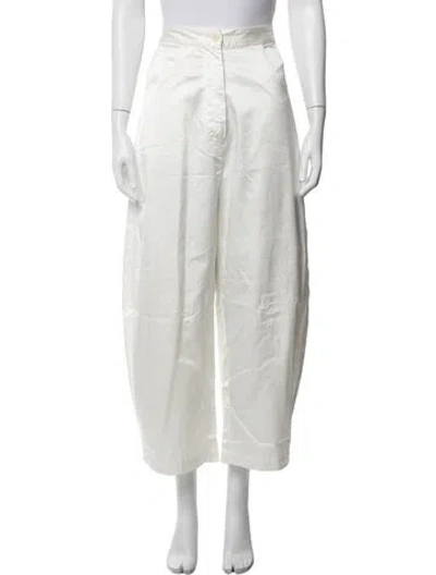 Pre-owned Cordera Wide Leg Pants In White