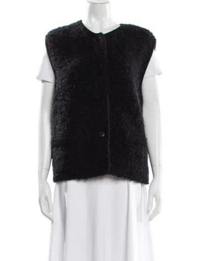 Pre-owned Cordera Wool Vest In Black