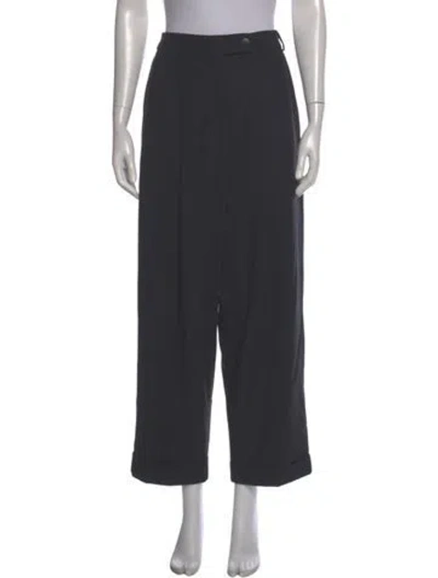 Pre-owned Cordera Wool Wide Leg Pants In Gray