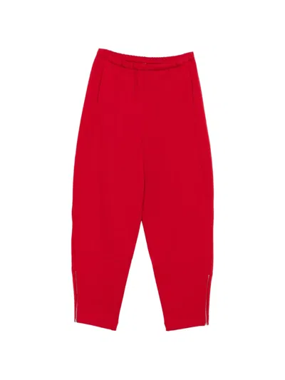 Cordera Zip-detail Track Pants In Red