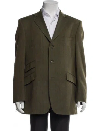 Pre-owned Cordings Wool Utility Jacket In Green