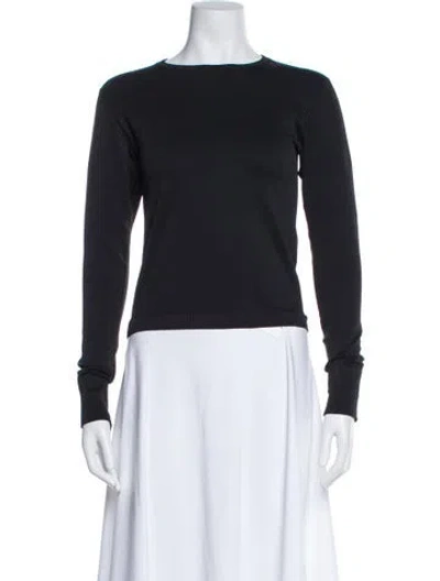 Pre-owned Cordova Cashmere Crew Neck Top In Black