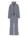 Cordova Chatel Checkered Belted Ski Suit In Blue