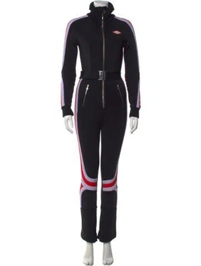 Pre-owned Cordova Colorblock Pattern Mock Neck Ski Suit In Blue