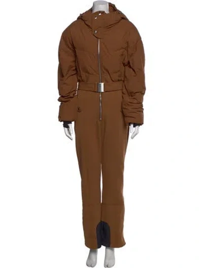 Pre-owned Cordova Crew Neck Jumpsuit In Brown