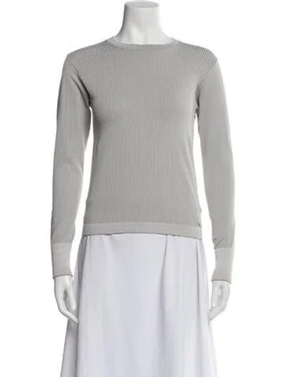 Pre-owned Cordova Crew Neck Long Sleeve Top In Blue