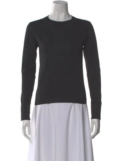 Pre-owned Cordova Crew Neck Long Sleeve Top In Gray