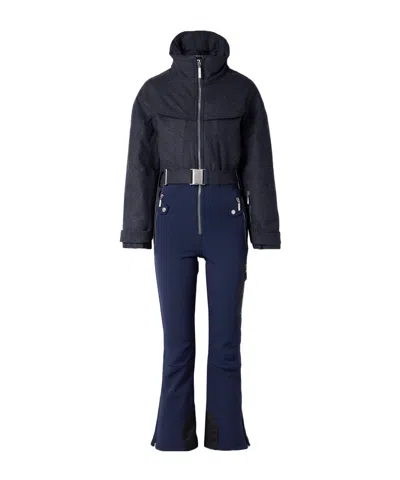 Cordova Eiger Belted Wool-blend And Twill Ski Suit In Blue