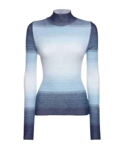 Cordova High-neck Long-sleeved Knitwear In Blue