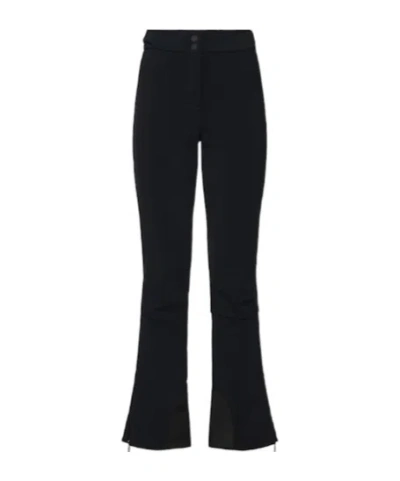 Cordova Highwaist Buttonzip Trousers In Black