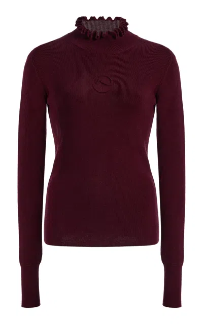 Cordova Kitz Wool Top In Burgundy