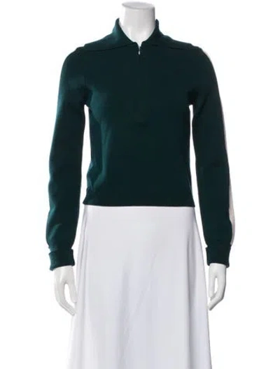 Pre-owned Cordova Merino Wool Long Sleeve Top In Green