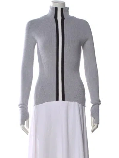 Pre-owned Cordova Merino Wool Turtleneck Sweater In Gray