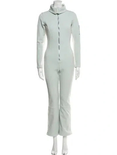 Pre-owned Cordova Mock Neck Jumpsuit In Blue