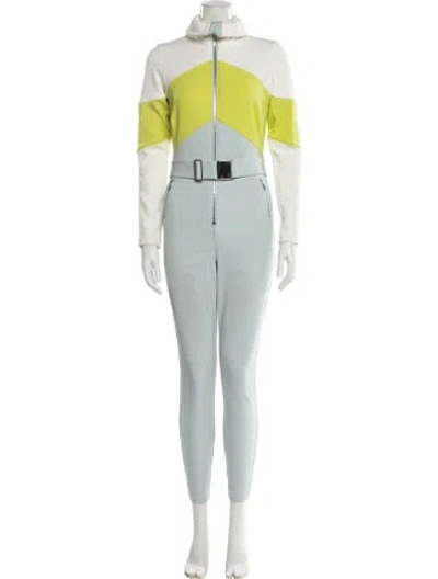 Pre-owned Cordova Mock Neck Jumpsuit In Blue