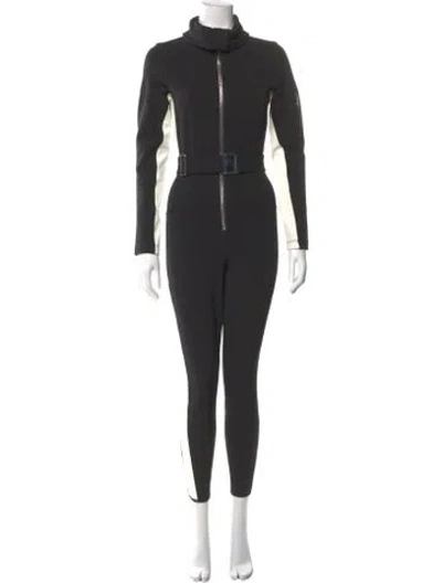 Pre-owned Cordova Mock Neck Jumpsuit In Gray