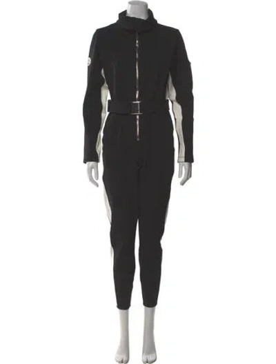 Pre-owned Cordova Mock Neck Jumpsuit In Gray