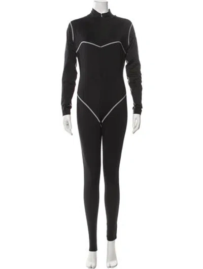 Pre-owned Cordova Mock Neck Jumpsuit In Green