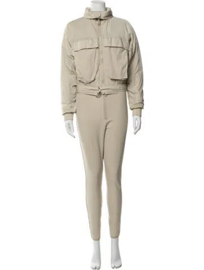 Pre-owned Cordova Mock Neck Ski Suit In Neutrals