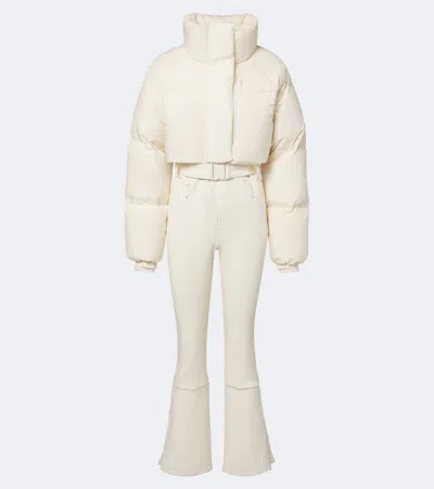 Cordova Myoko Belted Quilted Ski Suit In White
