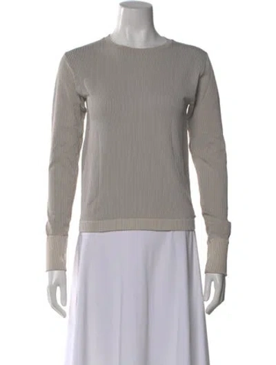 Pre-owned Cordova Nylon Striped Top In Gray