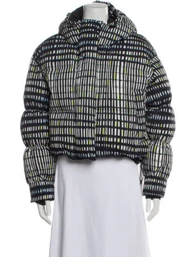 Pre-owned Cordova Plaid Print Down Jacket In Multi