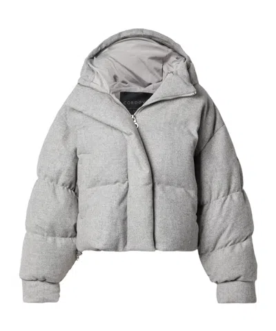 Cordova Aomori Quilted Wool-blend Down Ski Jacket In Gray