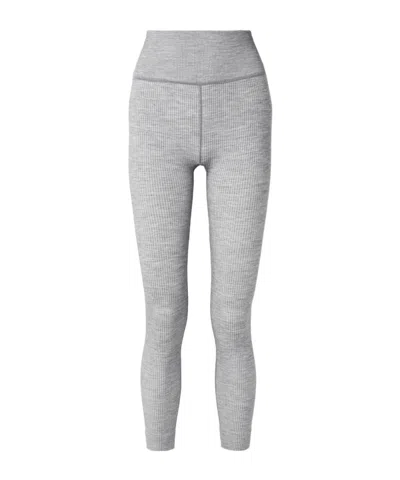 Cordova Stowe Ribbed Wool-blend Leggings In Gray