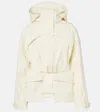 Cordova Tignes Hooded Belted Ski Jacket In Weiss