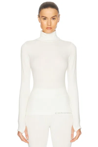 Cordova Sol Baselayer Top In Alabaster