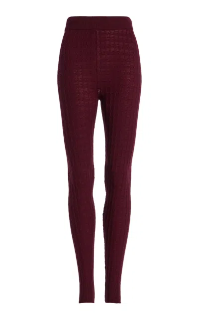 Cordova Soleil Wool Ski Pants In Burgundy