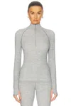 Cordova Stowe Baselayer Top In Grey Melange