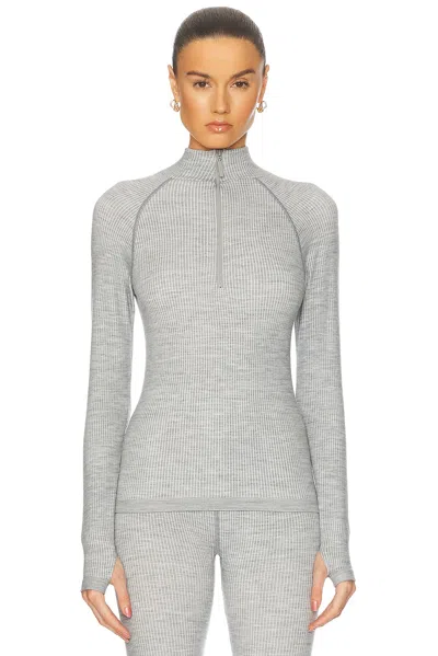 Cordova Stowe Baselayer Top In Grey Melange