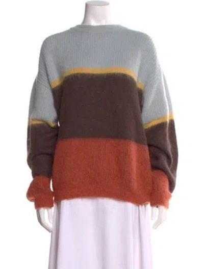 Pre-owned Cordova Striped Crew Neck Sweater In Multi