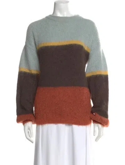 Pre-owned Cordova Striped Mock Neck Sweater In Multi