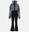Cordova Taos Printed Ski Suit In Black