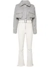 Cordova The Telluride Belted Two-tone Wool-blend And Twill Ski Suit In Grey