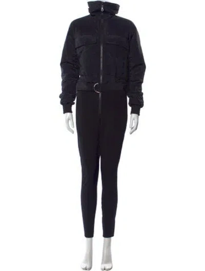 Pre-owned Cordova Turtleneck Jumpsuit In Black
