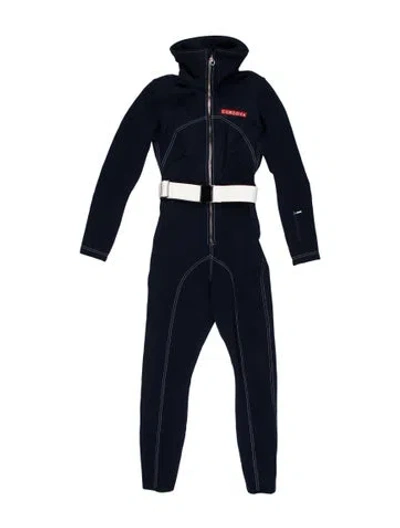 Pre-owned Cordova Turtleneck Jumpsuit In Blue