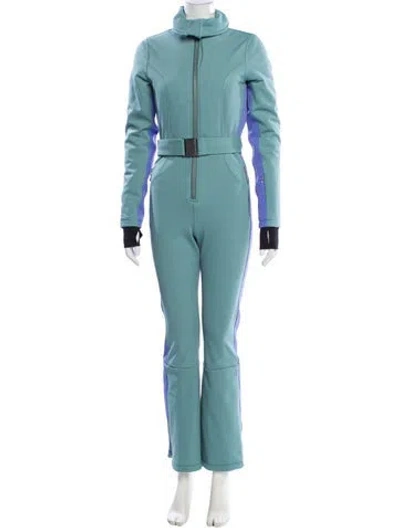 Pre-owned Cordova Turtleneck Jumpsuit In Blue