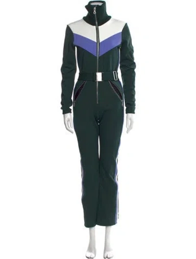 Pre-owned Cordova Turtleneck Jumpsuit In Green