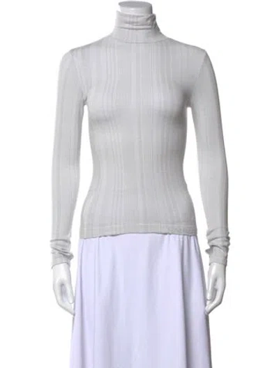 Pre-owned Cordova Turtleneck Long Sleeve Top W/ Tags In White
