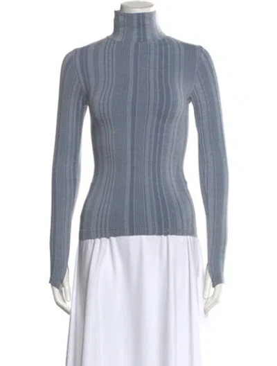 Pre-owned Cordova Turtleneck Sweater In Blue