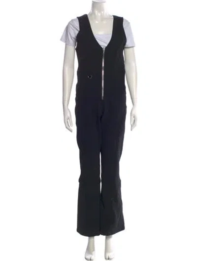 Pre-owned Cordova V-neck Jumpsuit In Black