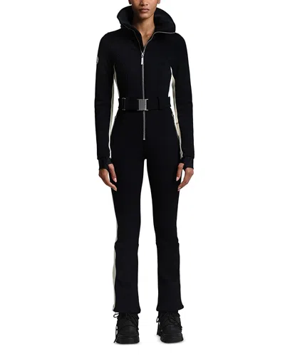 Cordova Wide Collar Ski Suit In Onyx