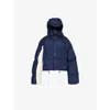 Cordova Womens Furano Hooded Shell-down Jacket Indigo In Indigo