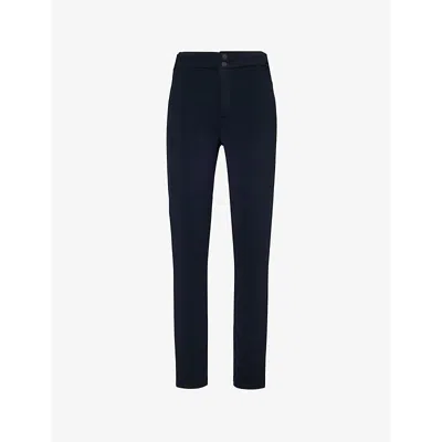 Cordova Womens Onyx Val D'isere Buttoned-epaulette Straight-leg Mid-rise Stretch-woven Blend Trousers Xs